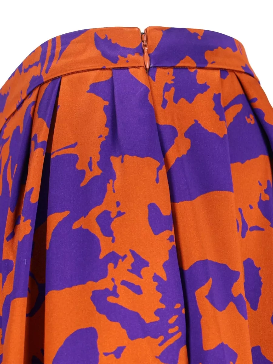 Dries Van Noten Midi Pleated Skirt