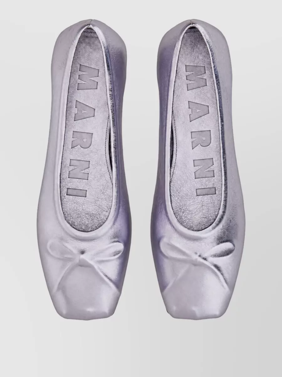 Marni Leather Ballerina Flats
