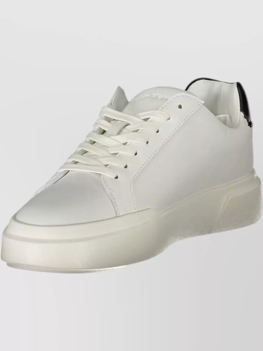 Calvin Klein Leather Lace-Up Sneakers