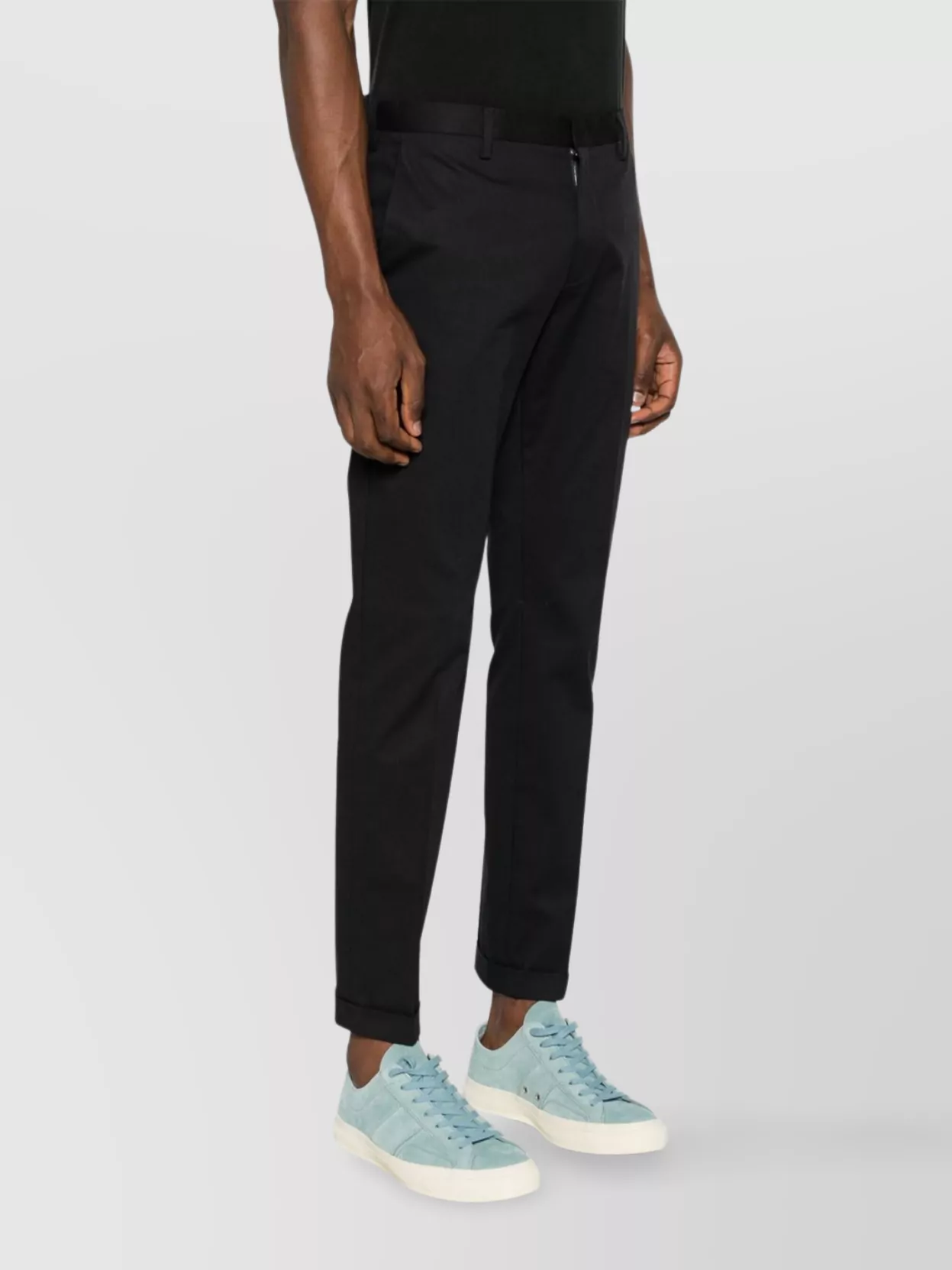 Paul Smith Cuffed Hem Trousers With Side And Back Pockets