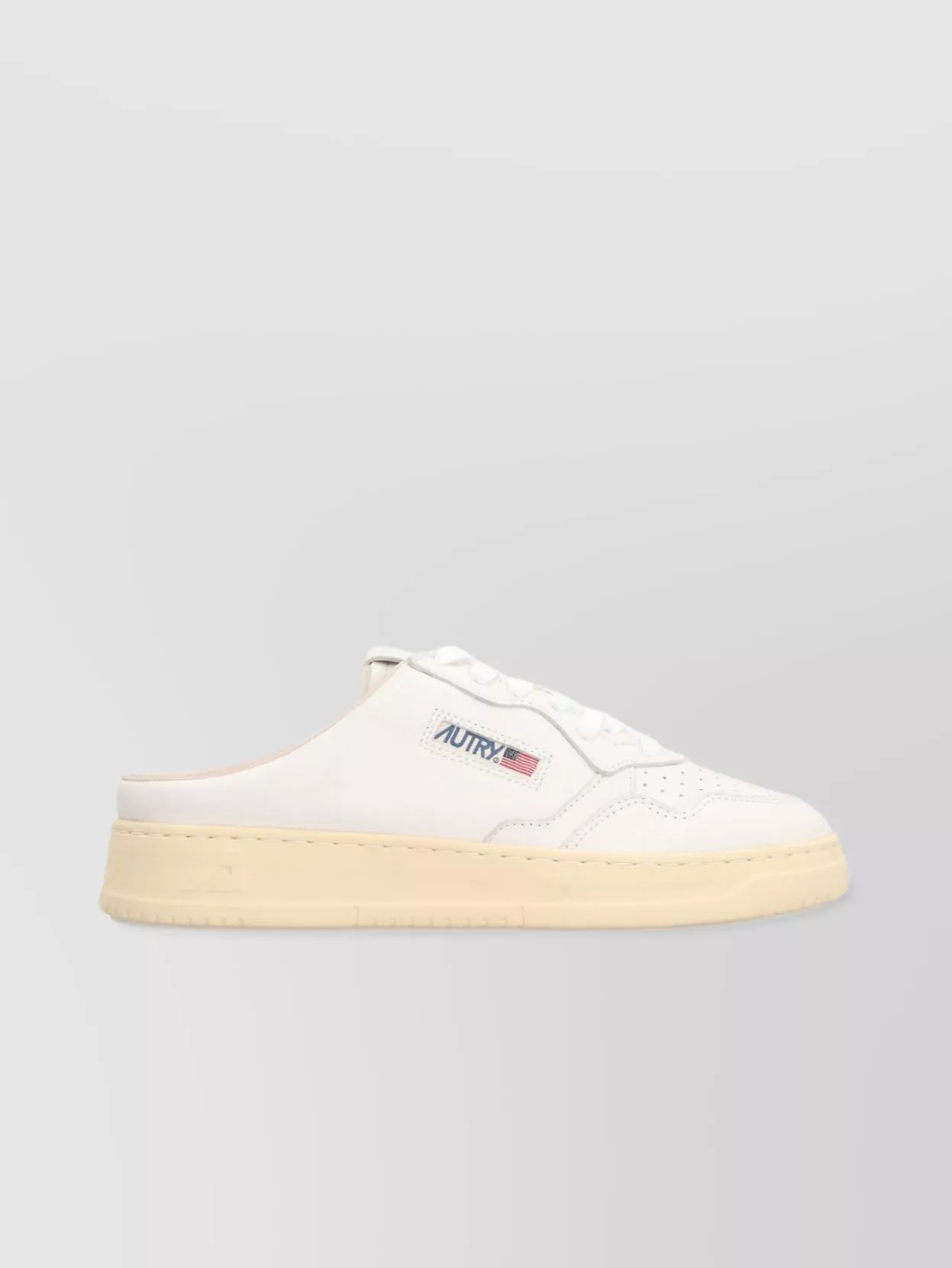 Autry Leather Slides Perforated Toe