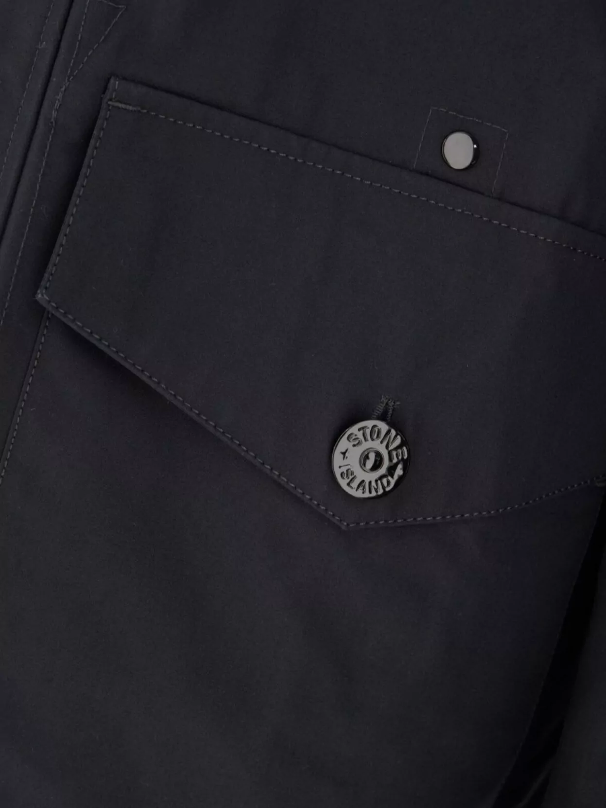 Stone Island Cotton Jacket With Flap Pockets And Hooded Design