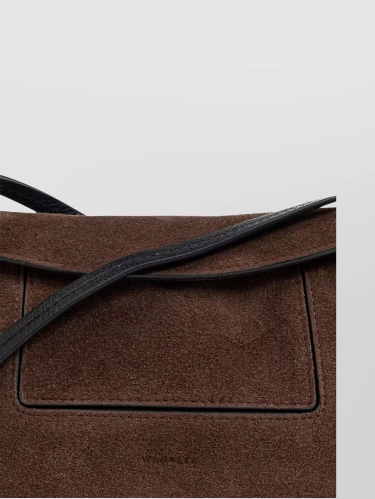 Wandler Penelope Suede Flap Shoulder Bag In Brown