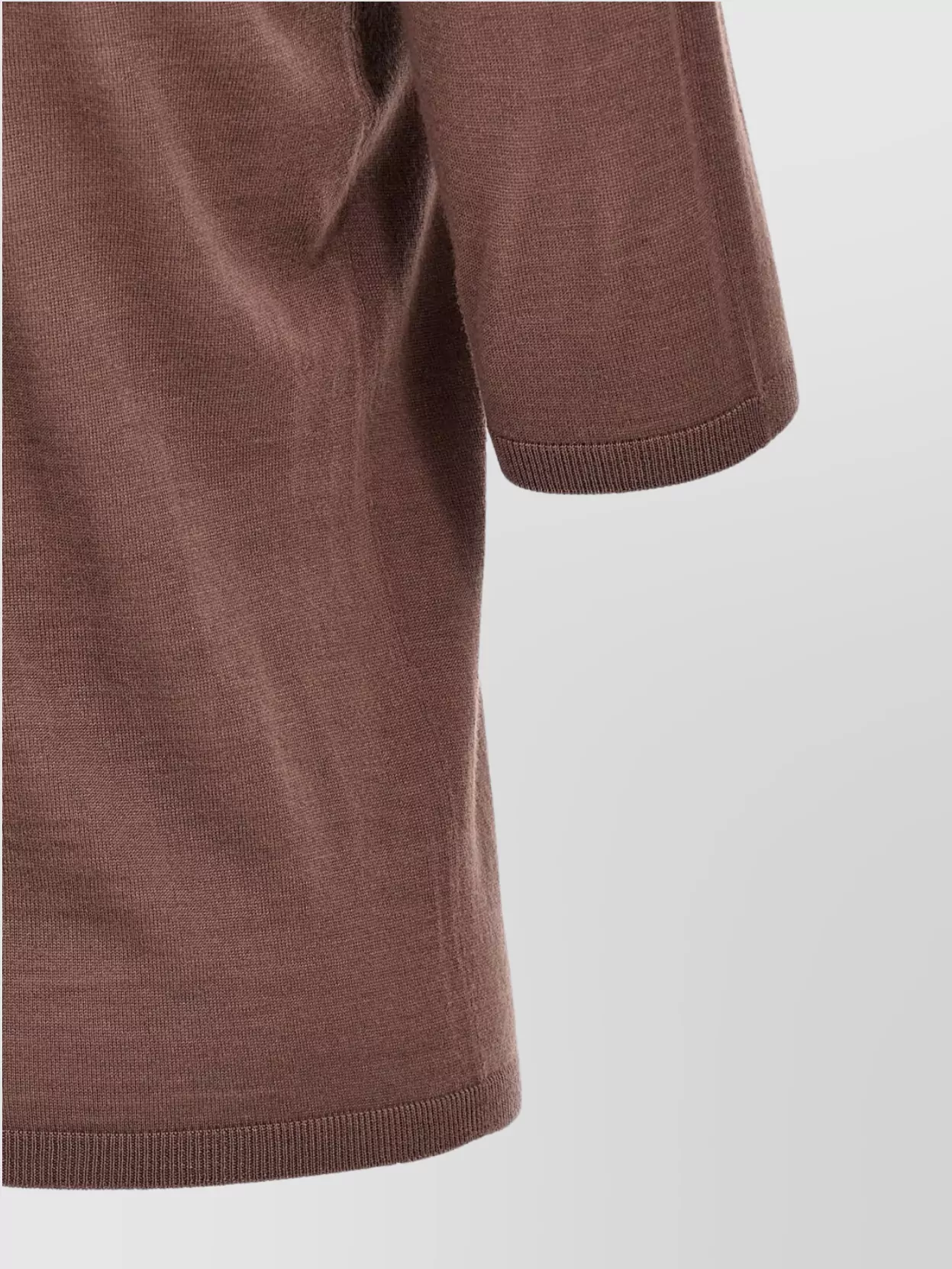 Max Mara Turtleneck Sweater 3/4 Sleeves In Brown