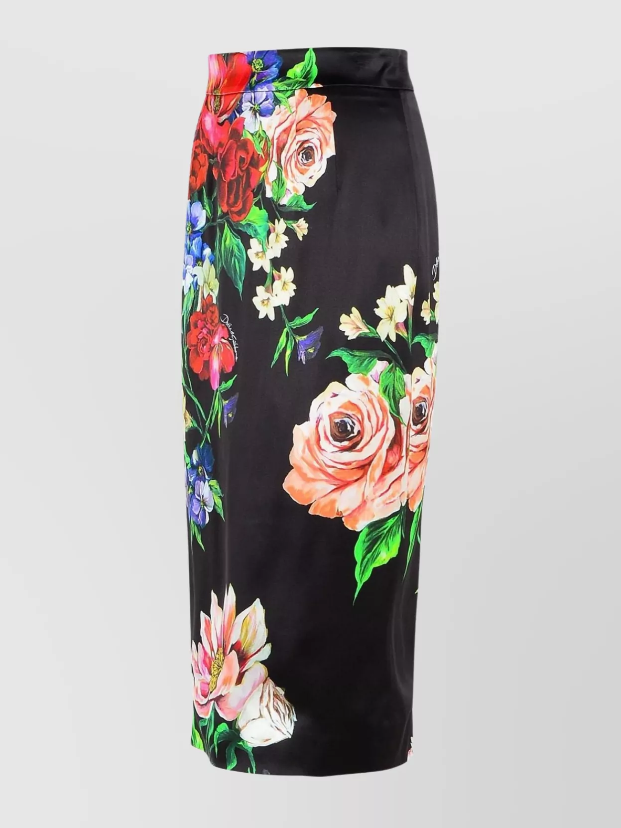Dolce&Gabbana Floral Print High Waist Pencil Silhouette Skirt
