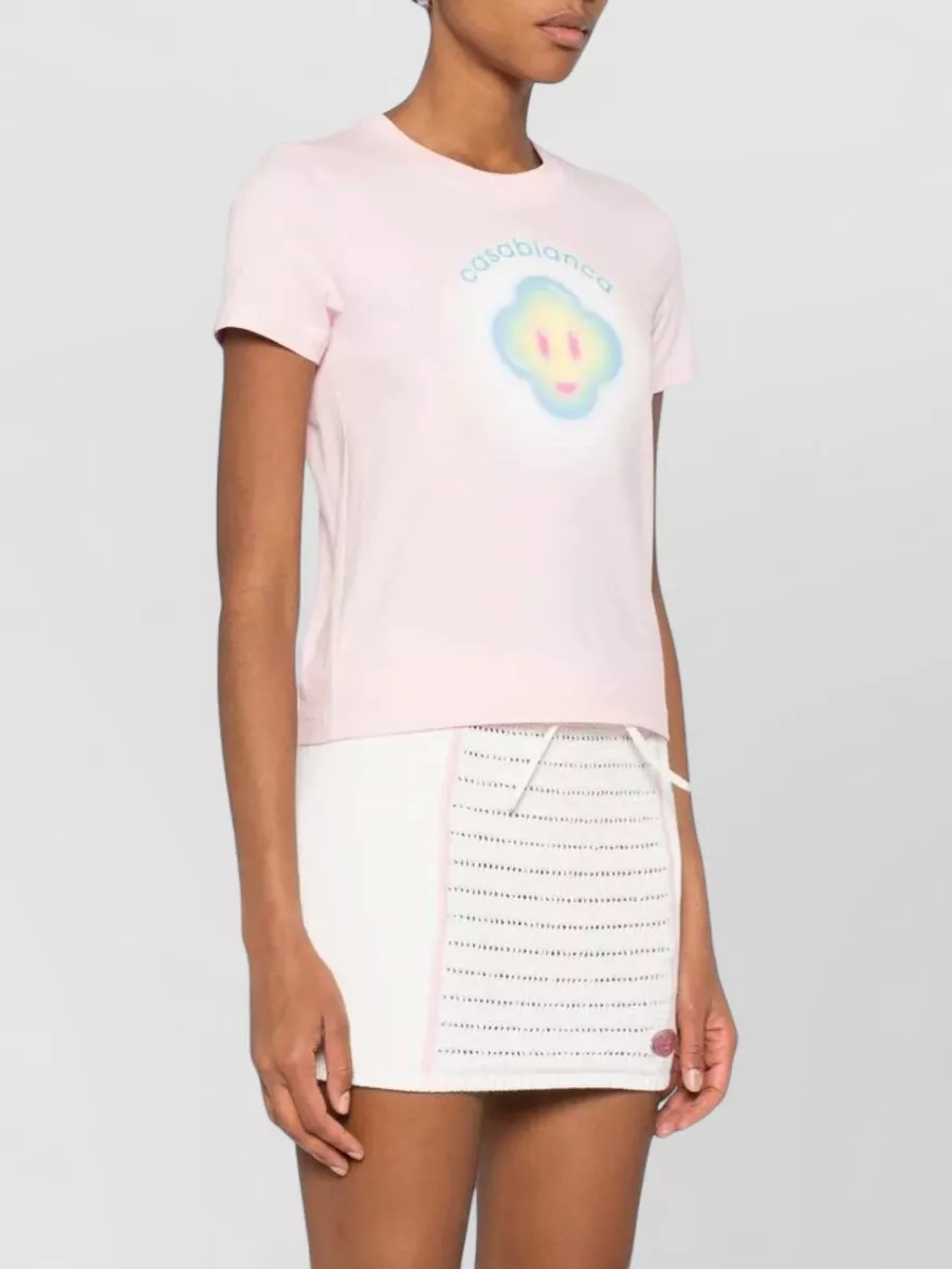 Casablanca Organic Cotton Logo Short-Sleeve T-Shirt