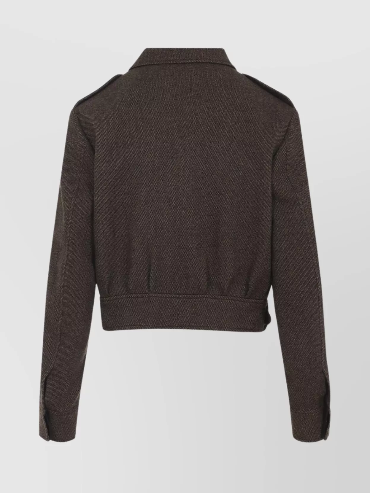 Ralph Lauren Maddison Bomber Jacket Belted Hem In Brown