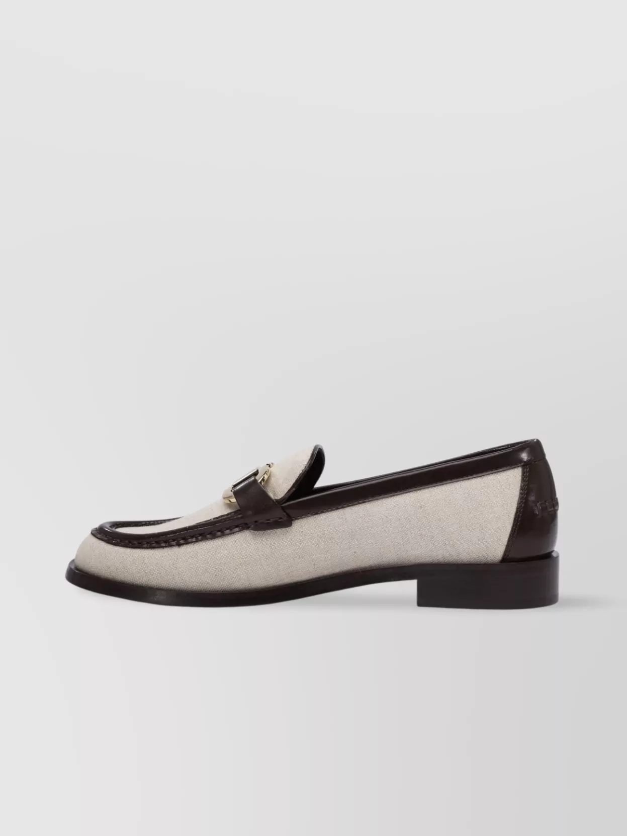 Ferragamo Slip-Ons With Contrast Trim And Gold-Tone Hardware
