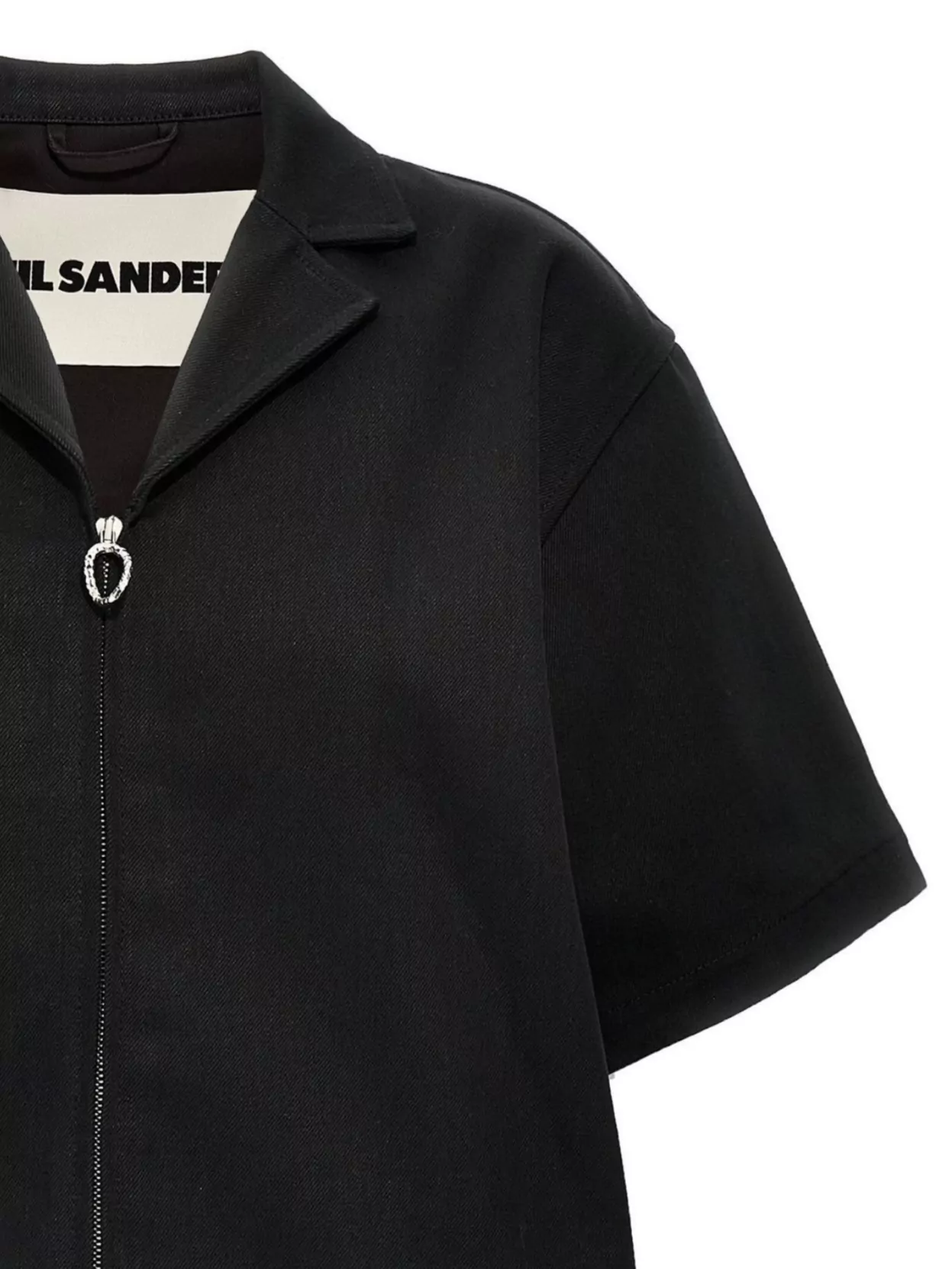 Jil Sander Short Sleeve Denim Shirt With Collared Neck