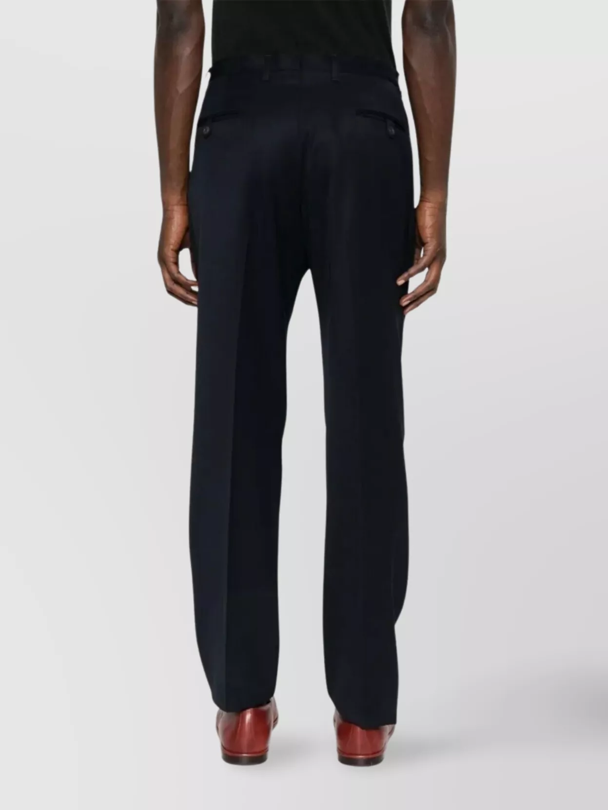 Prada Tapered Leg Wool Trousers