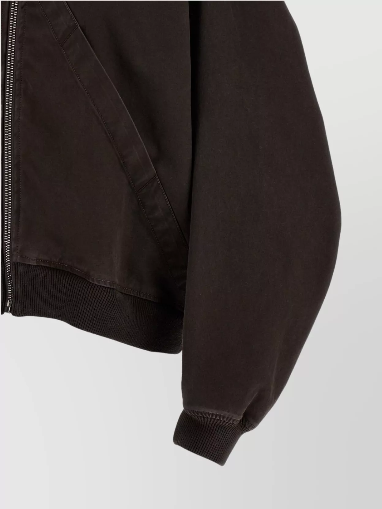 Attico Bomber Jacket With Hood And Ribbed Finish