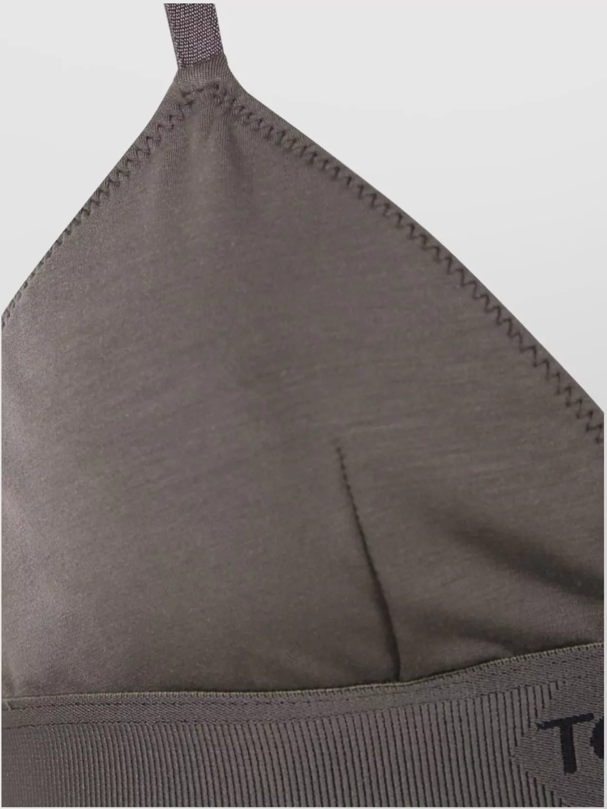 Tom Ford Bra With Adjustable Straps And Elastic Band In Gray