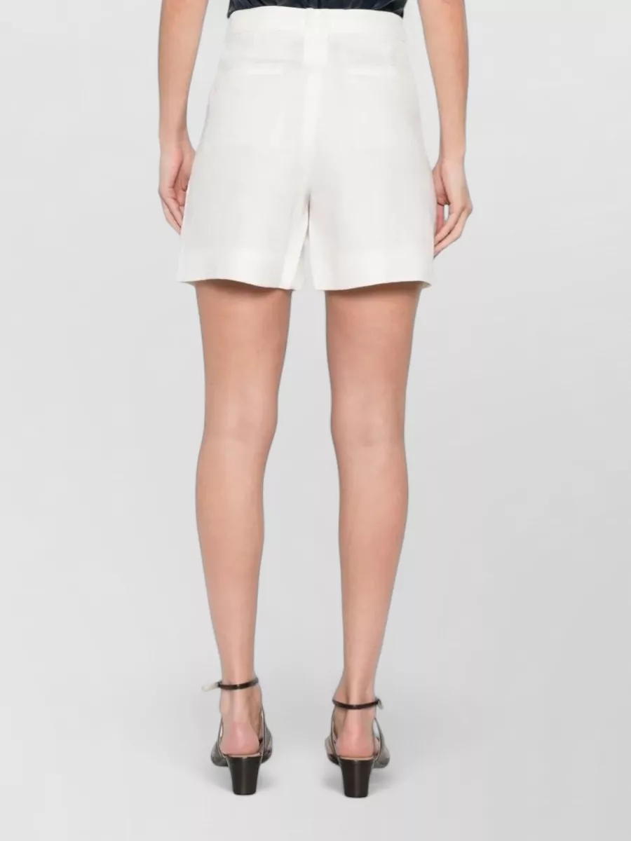 S Max Mara Linen High-Rise Tailored Shorts