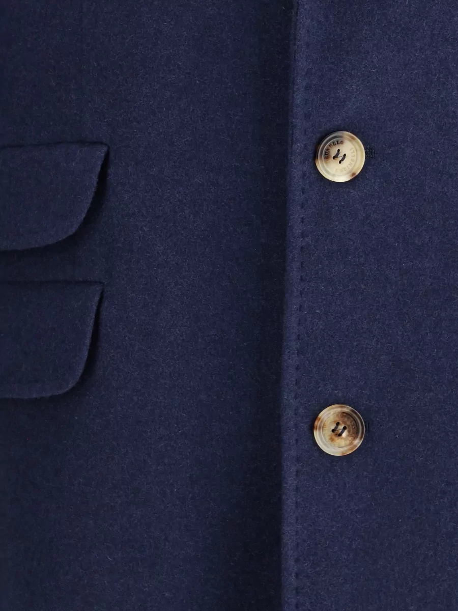 Brunello Cucinelli Cashmere Single Breasted Coat