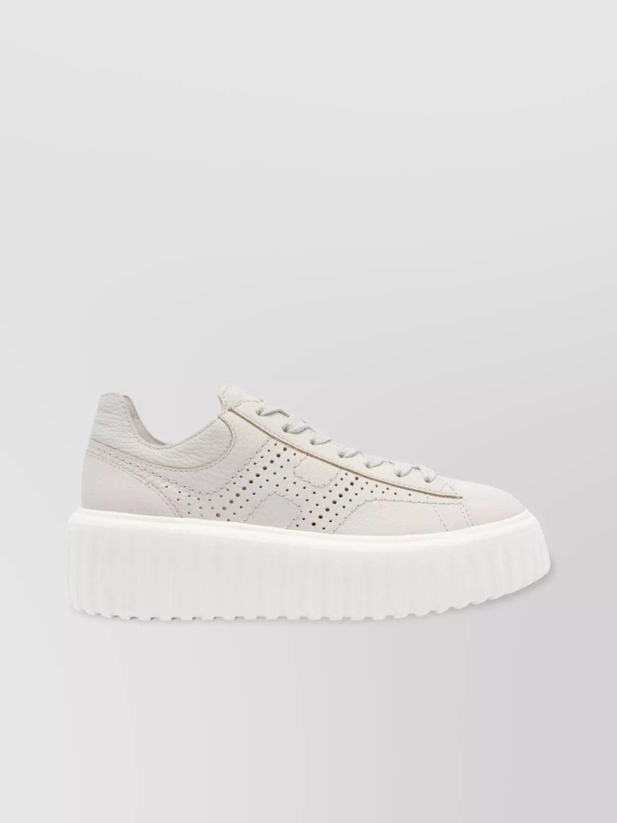 Hogan Woman Sneakers Off White Size 7 Leather