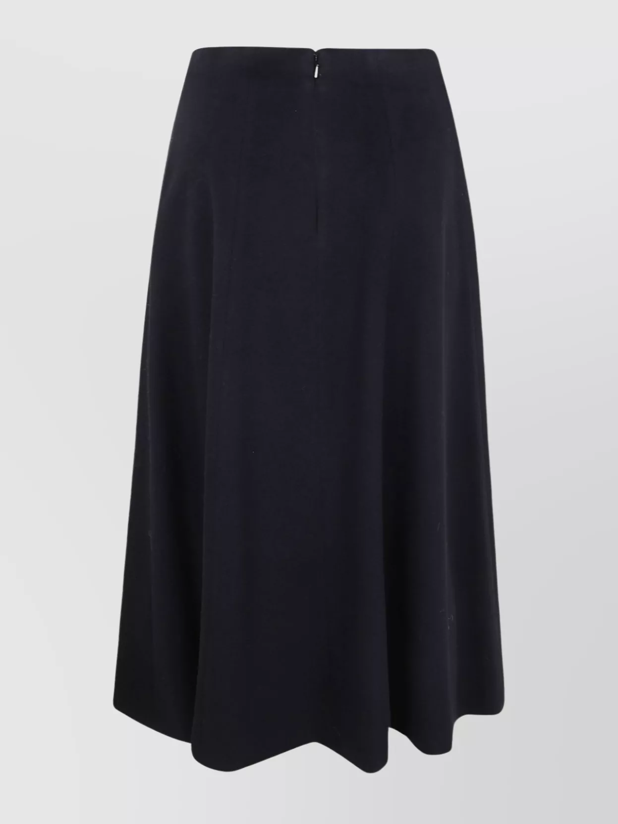 Max Mara High Waist A-line Midi Skirt In Black