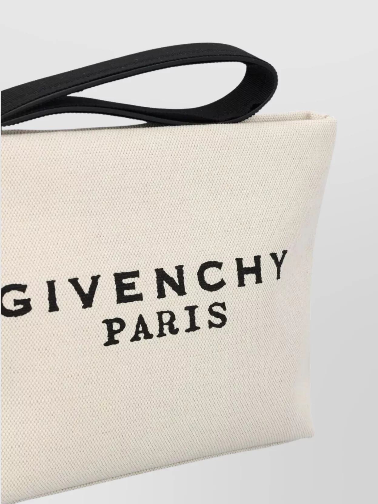 Givenchy Canvas Rectangular Clutch Bag With Wrist Strap