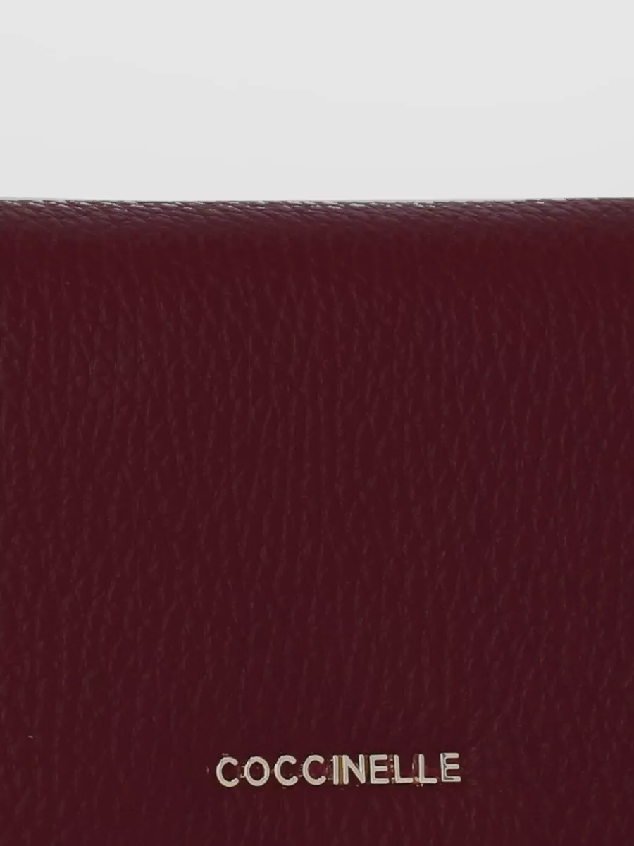 Coccinelle Pebbled Leather Wallet Textured Finish