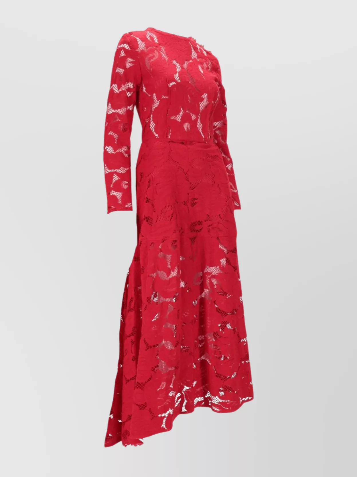 Patou Lace Midi Dress Long Sleeves