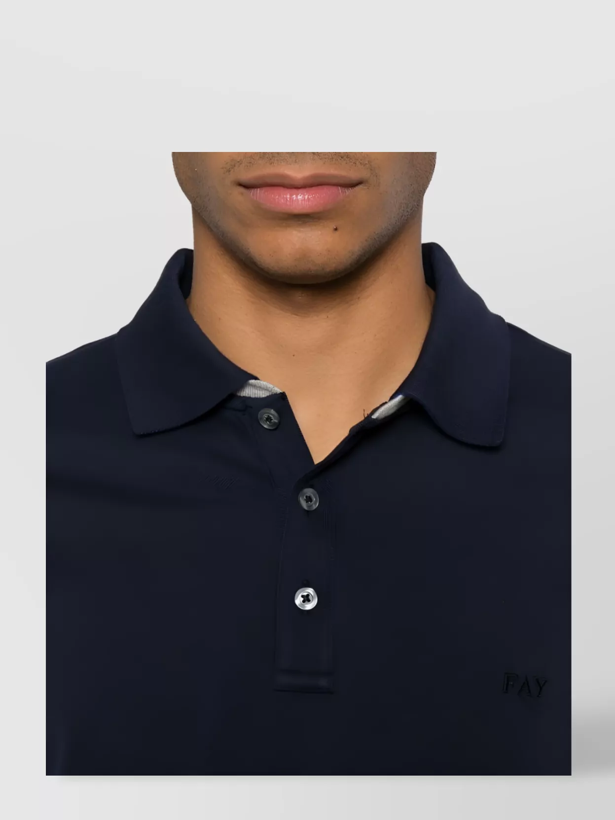 Fay Polo Buttoned Side Slits