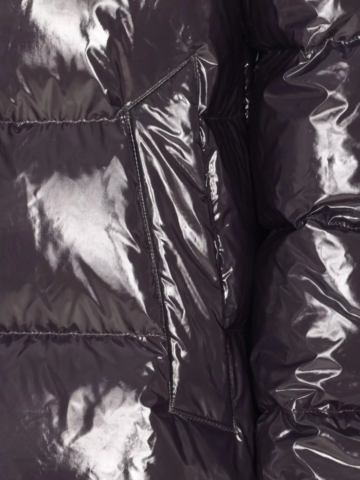 Herno Medium Length Glossy Padded Jacket