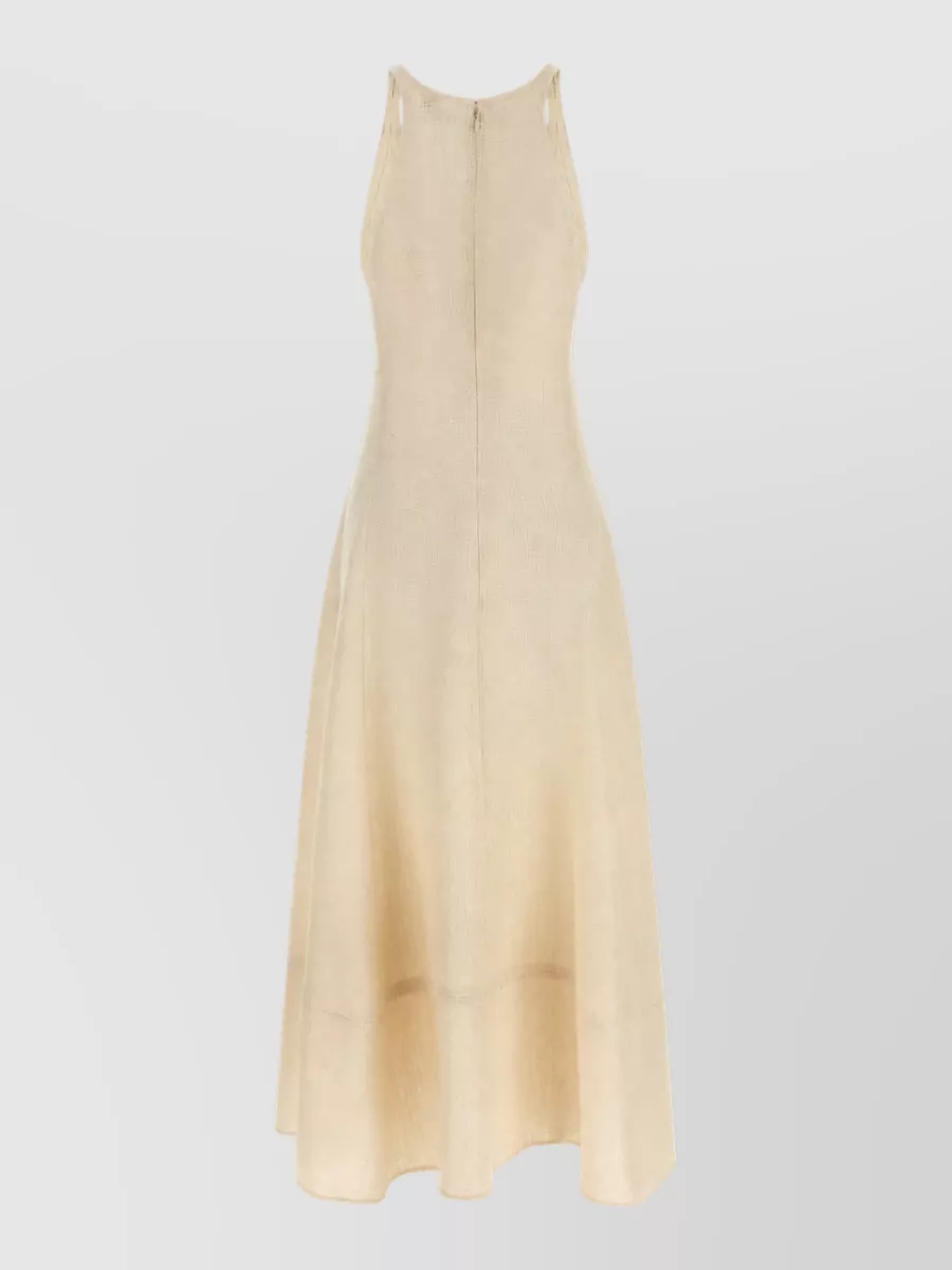 Totême Sleeveless Tweed-Effect Midi Dress