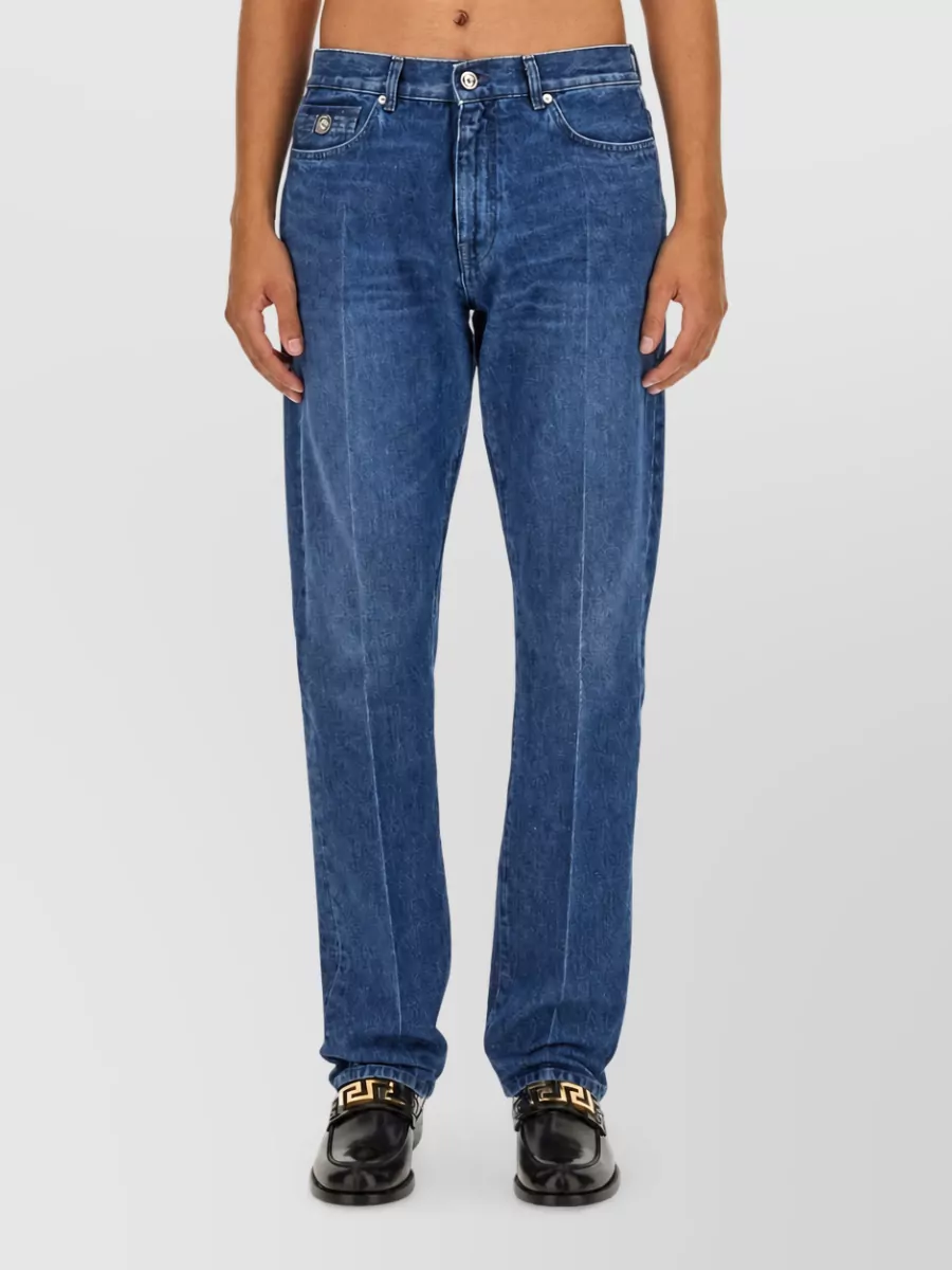 Versace denim regular-fit straight-leg jeans