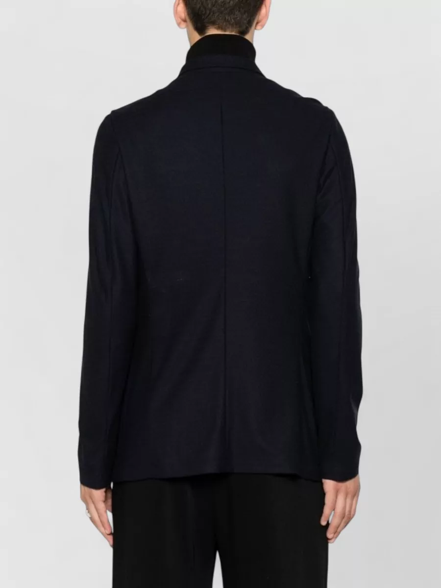 Emporio Armani Virgin Wool Single Breasted Coat