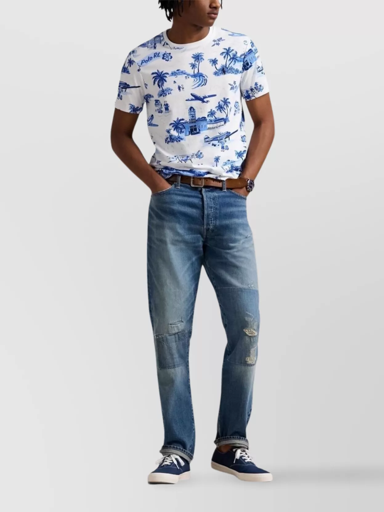 Ralph Lauren Graphic Print Logo Crew Neck T-Shirt