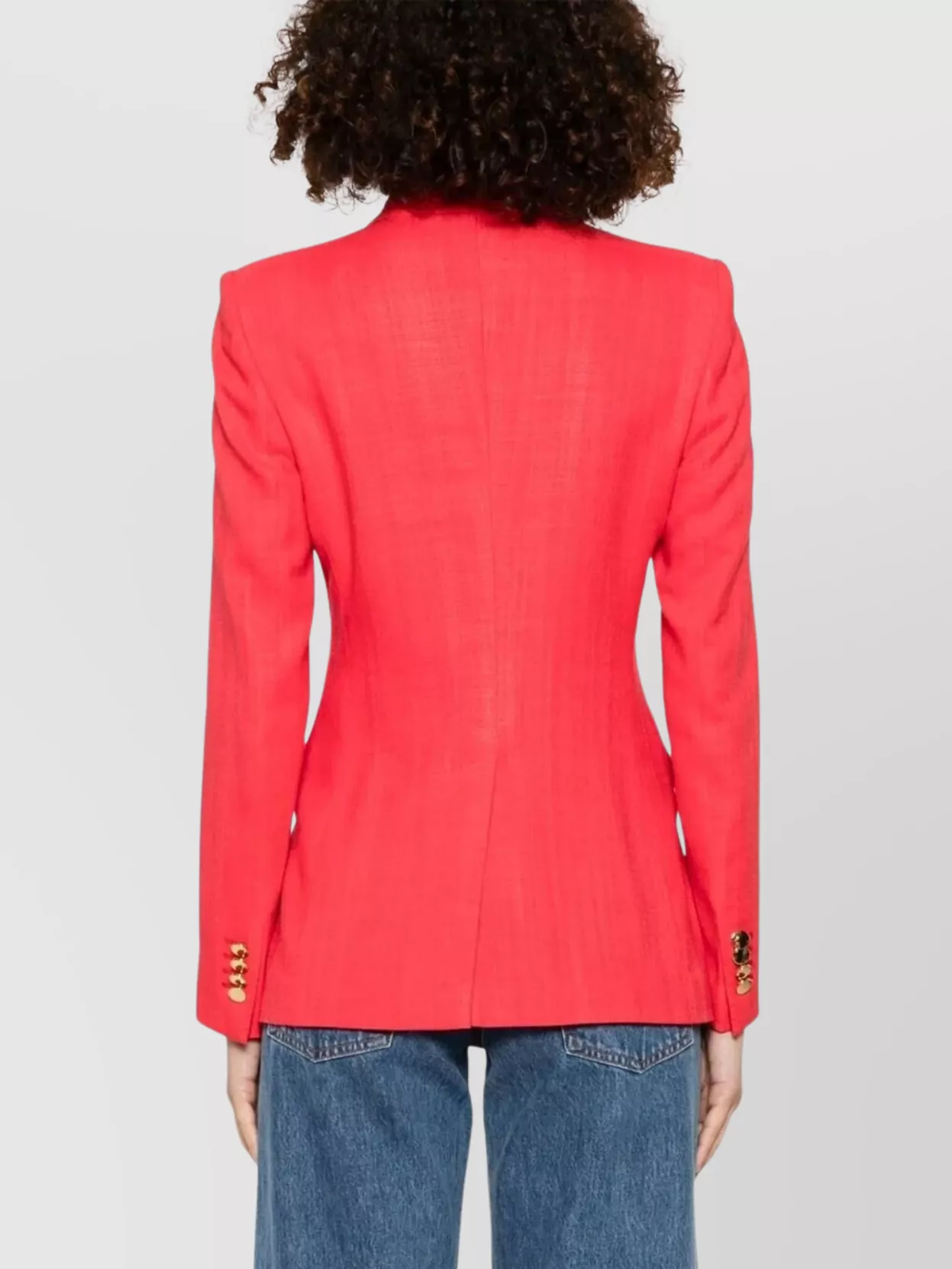 Tagliatore Women's Double-breasted Jacket Gold Buttons In Red