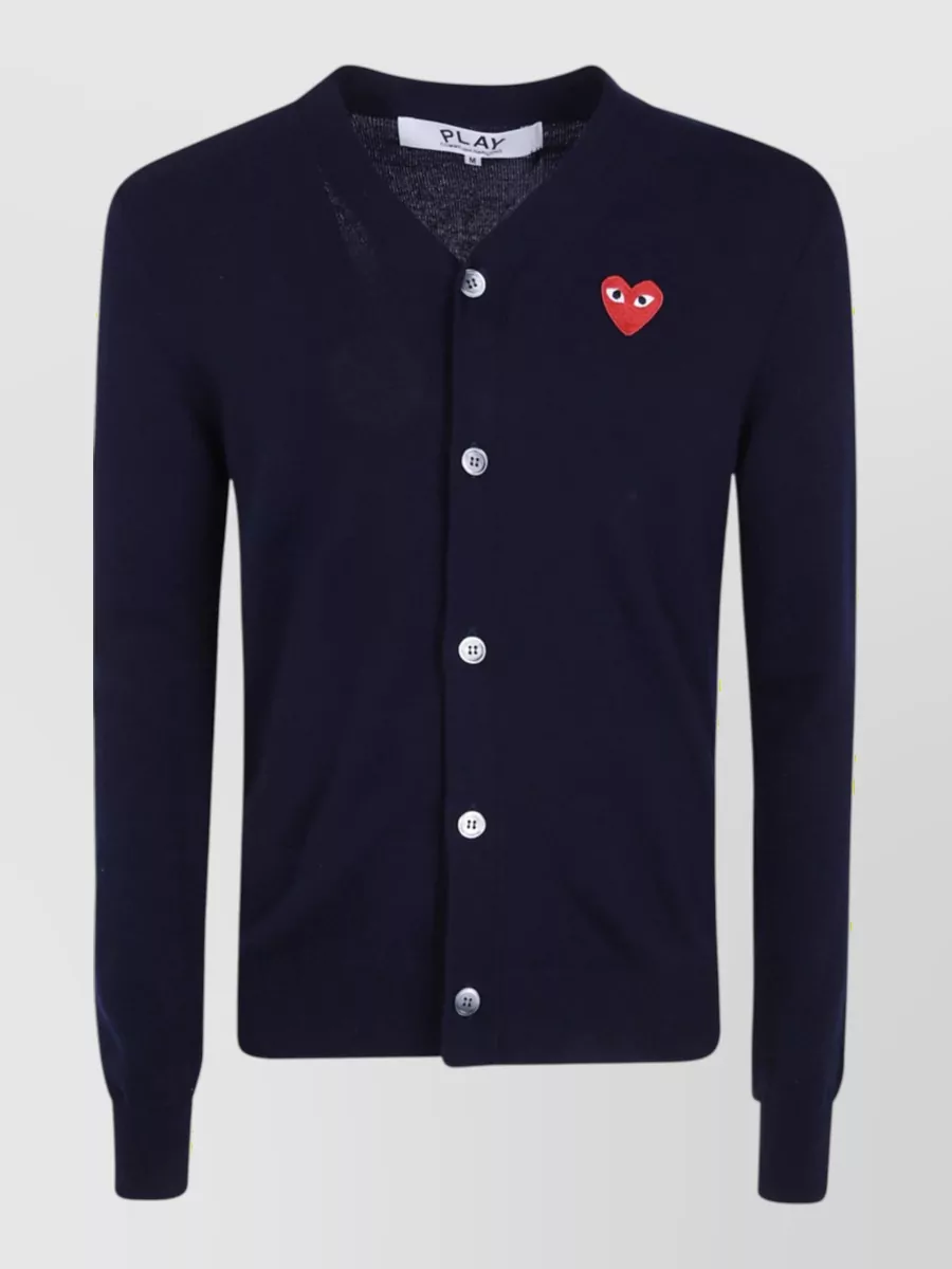 Comme des Garçons Play v-neck wool cardigan