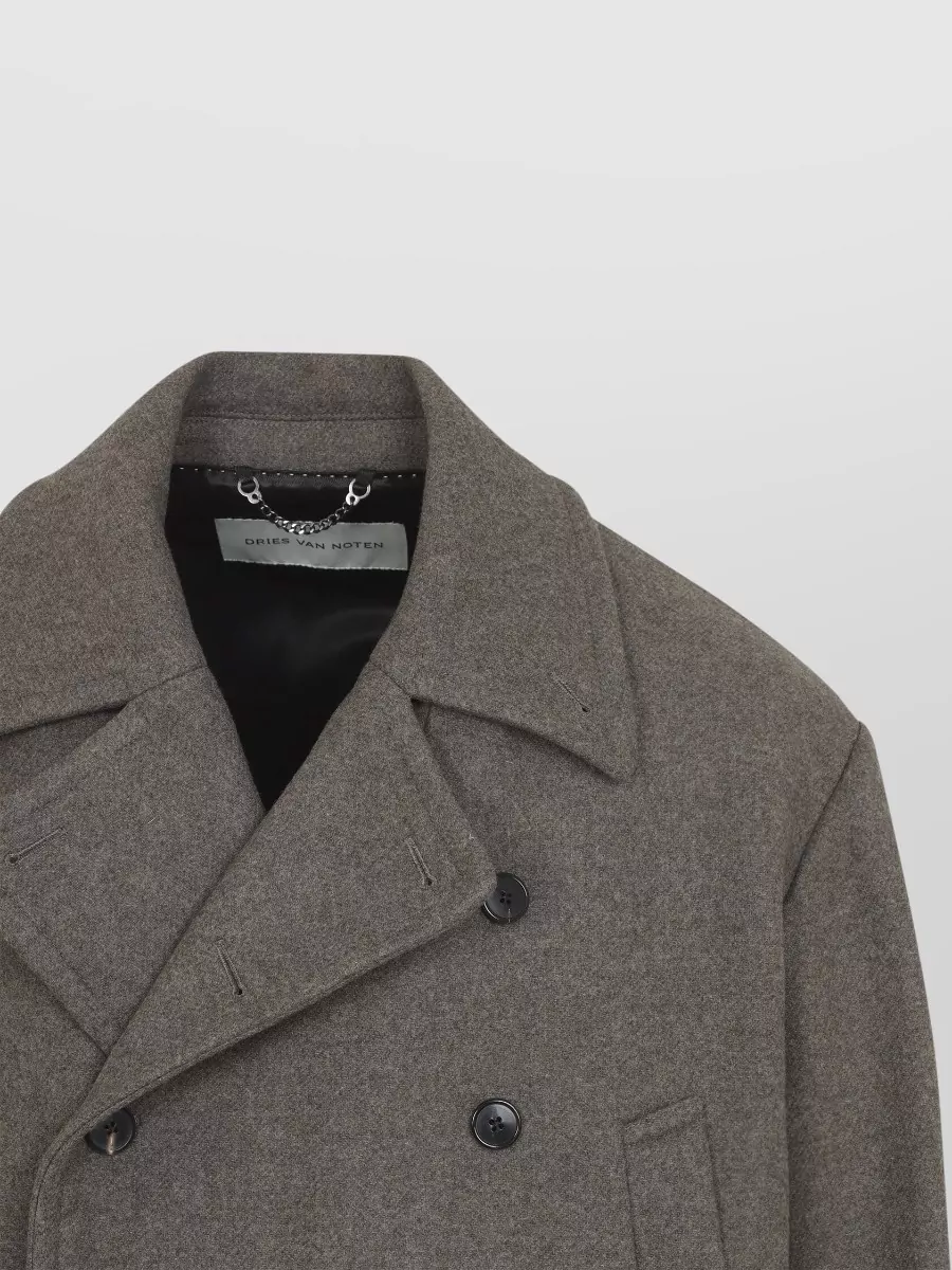 Dries Van Noten Wool Double-Breasted Coat