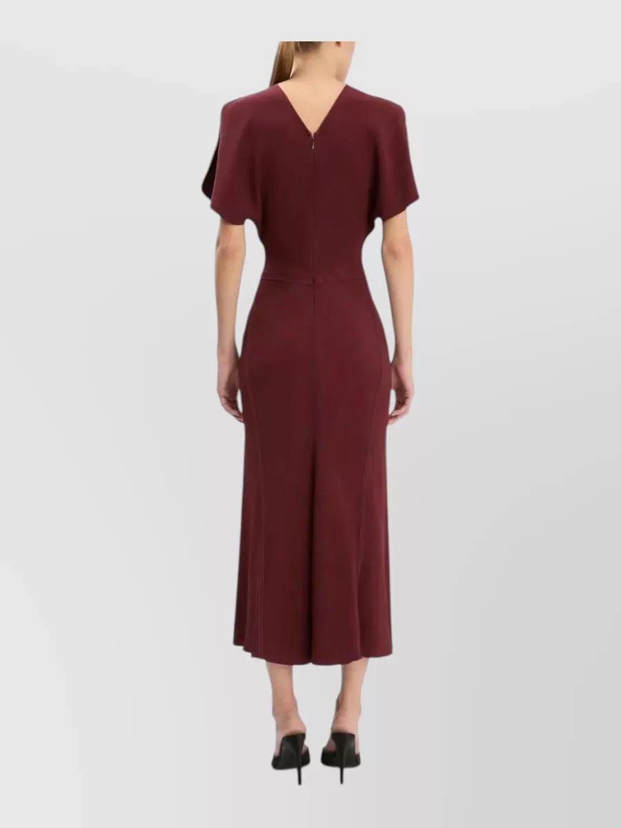 Victoria Beckham Ruched Midi Dress