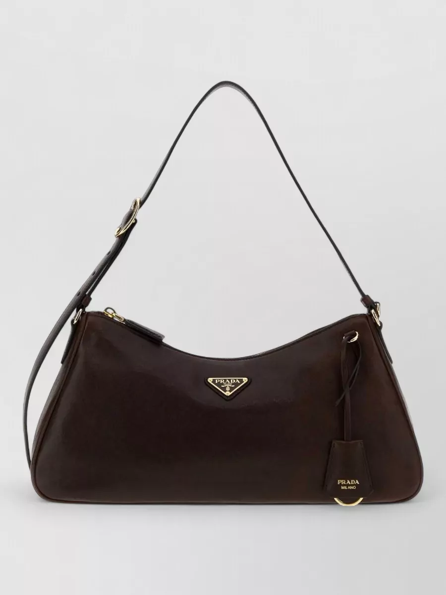 Prada na nappa leather clutch bag