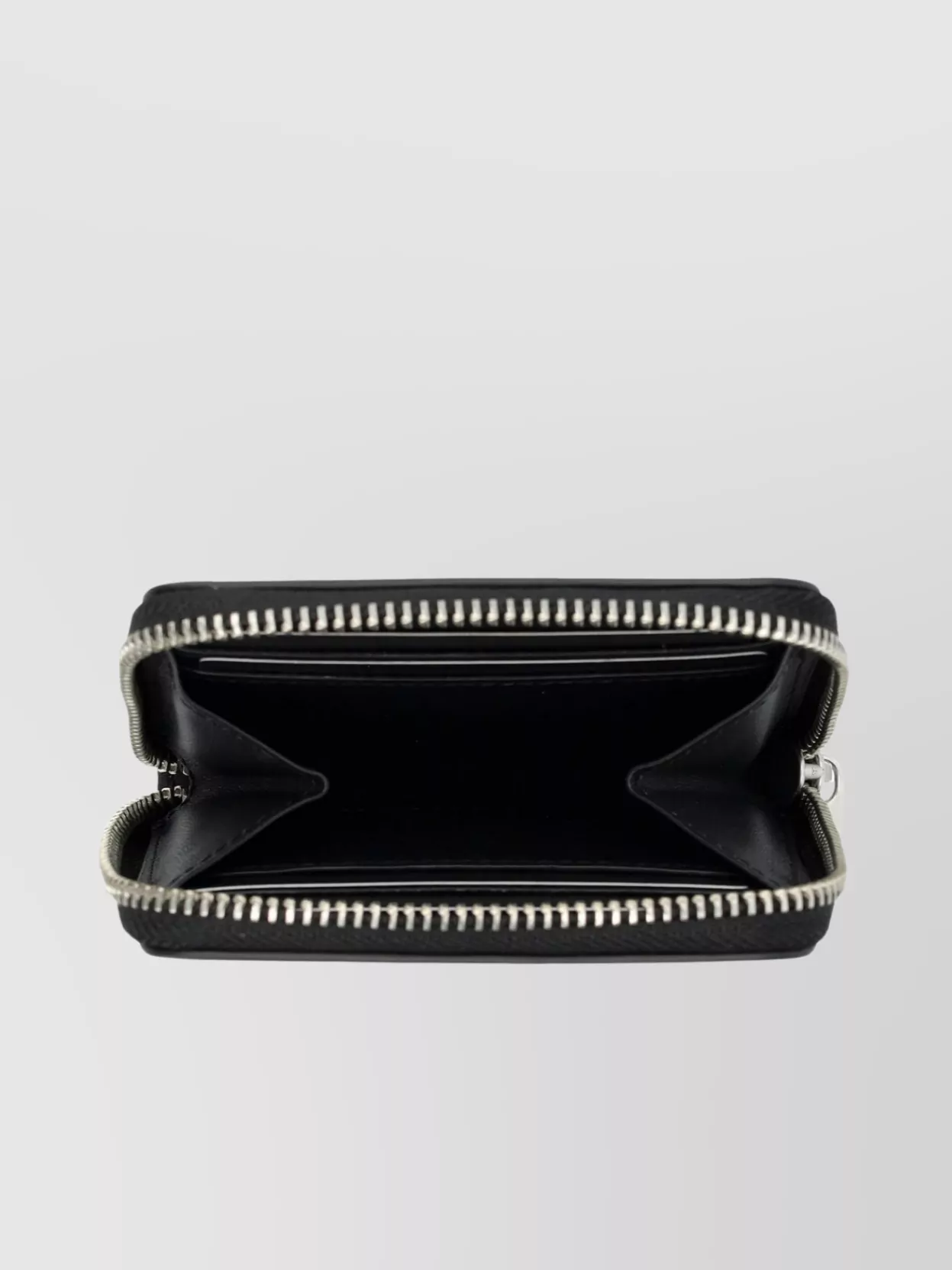 Y-3 LOGO DETAIL ZIP-AROUND WALLET WITH ROUNDED EDGES
