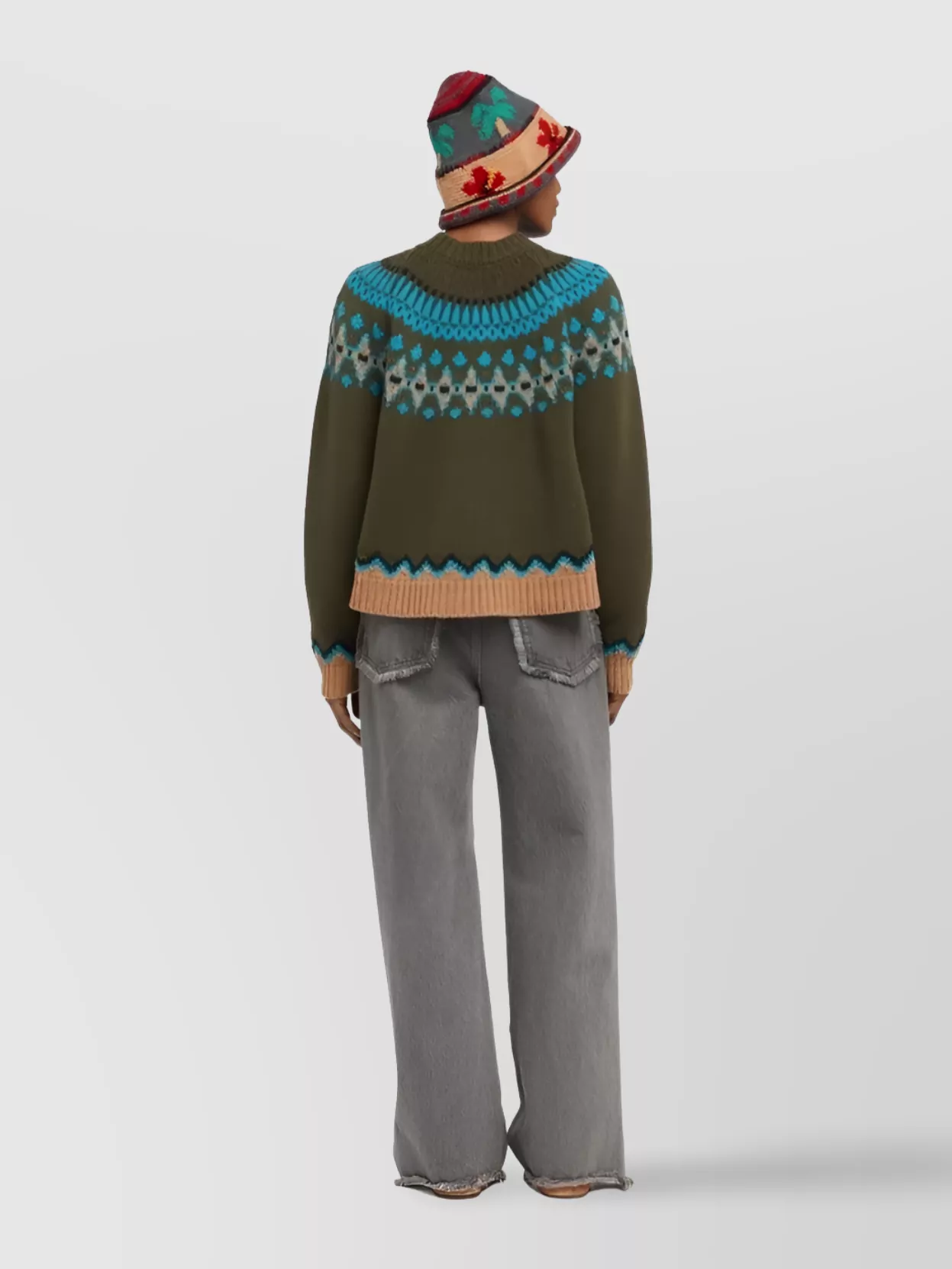 Alanui Crew Neck Sweater Featuring Patterned Design