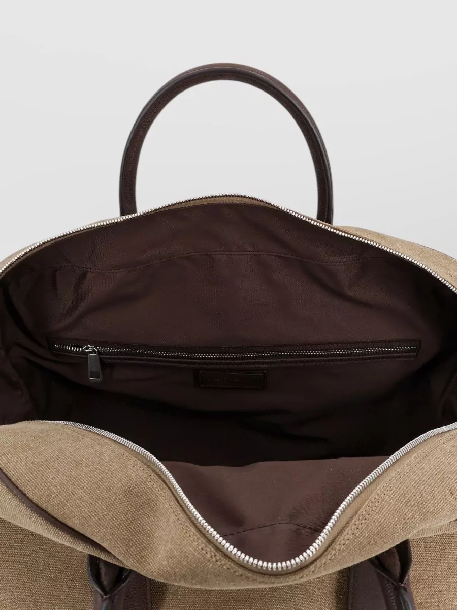Orciani Suede Leather Travel Bag