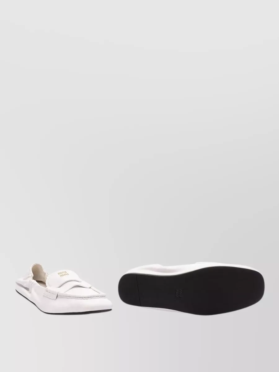 Miu Miu Leather Loafers