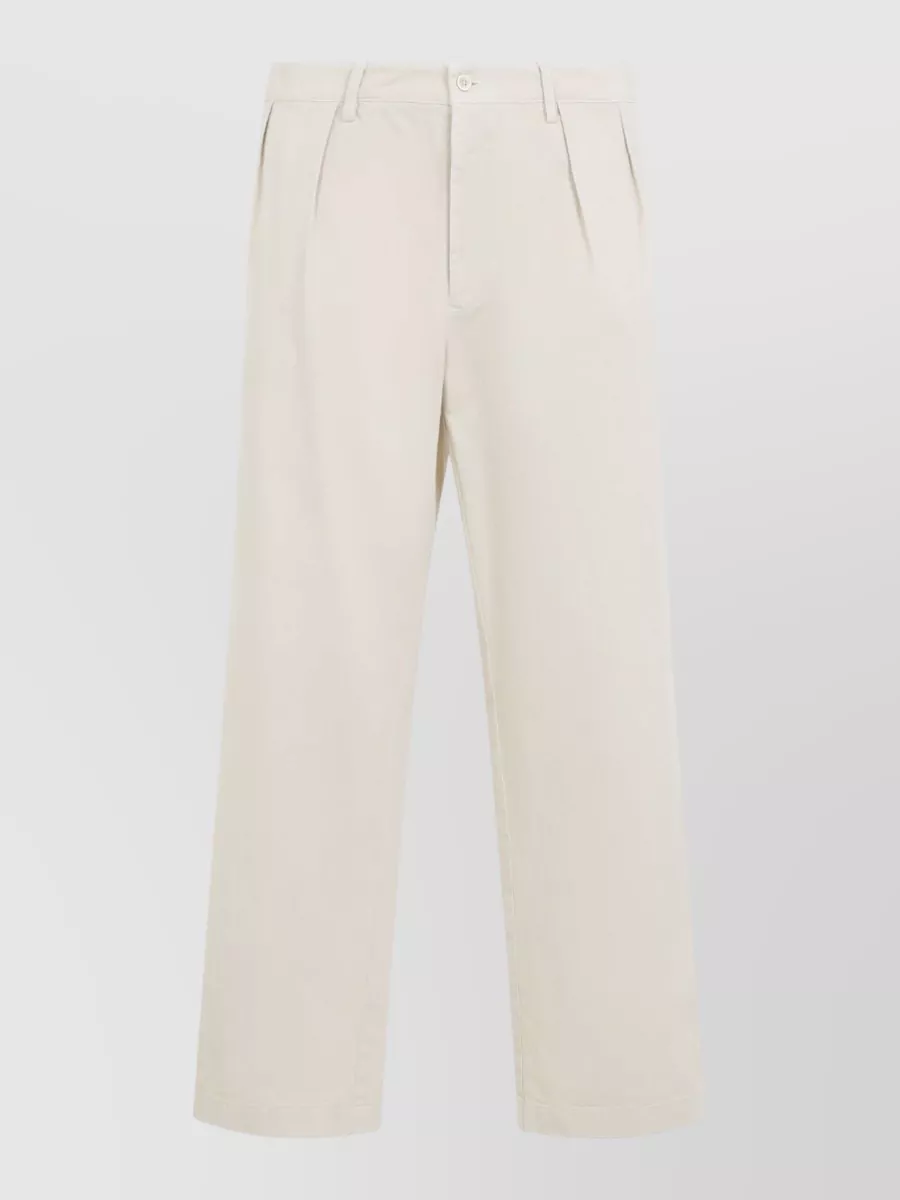 Prada straight-leg cotton trousers