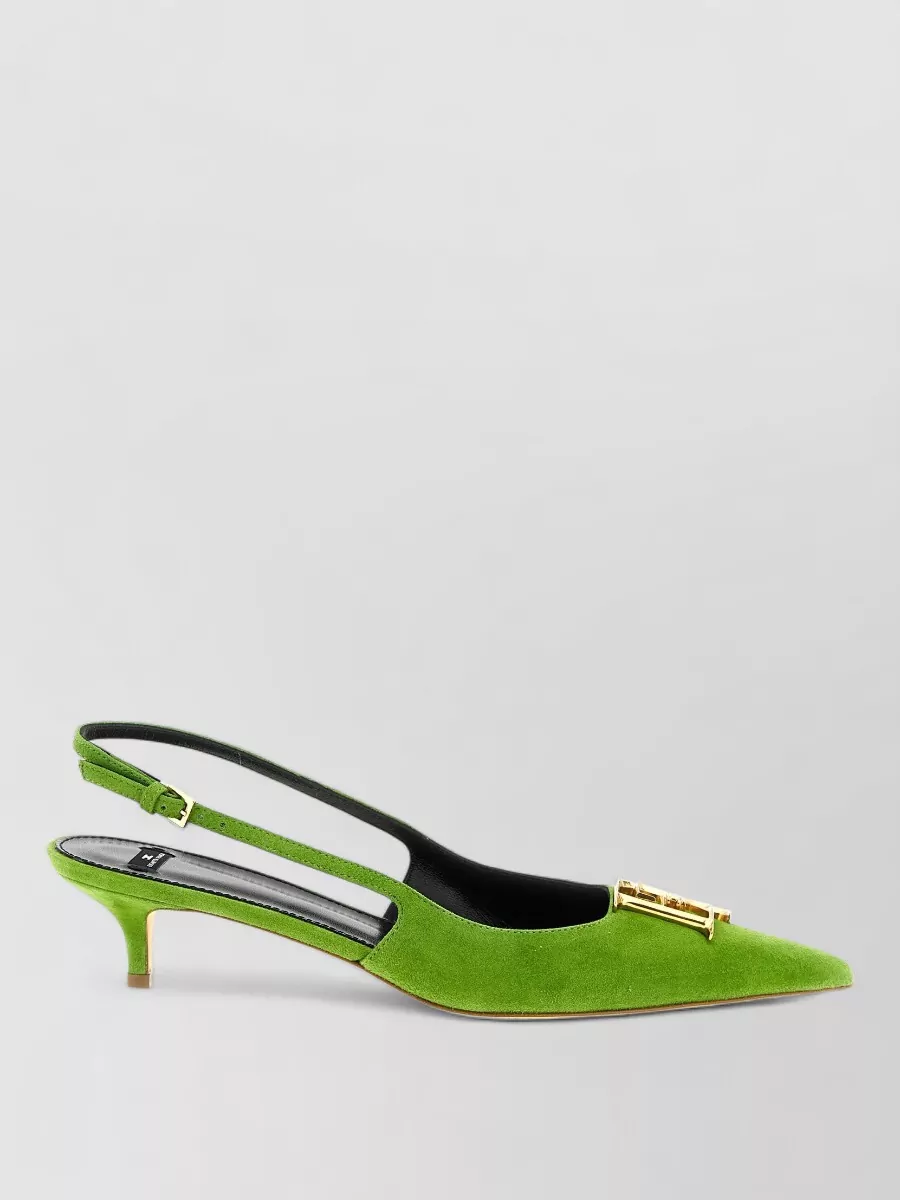 Elisabetta Franchi Suede Slingback Pumps
