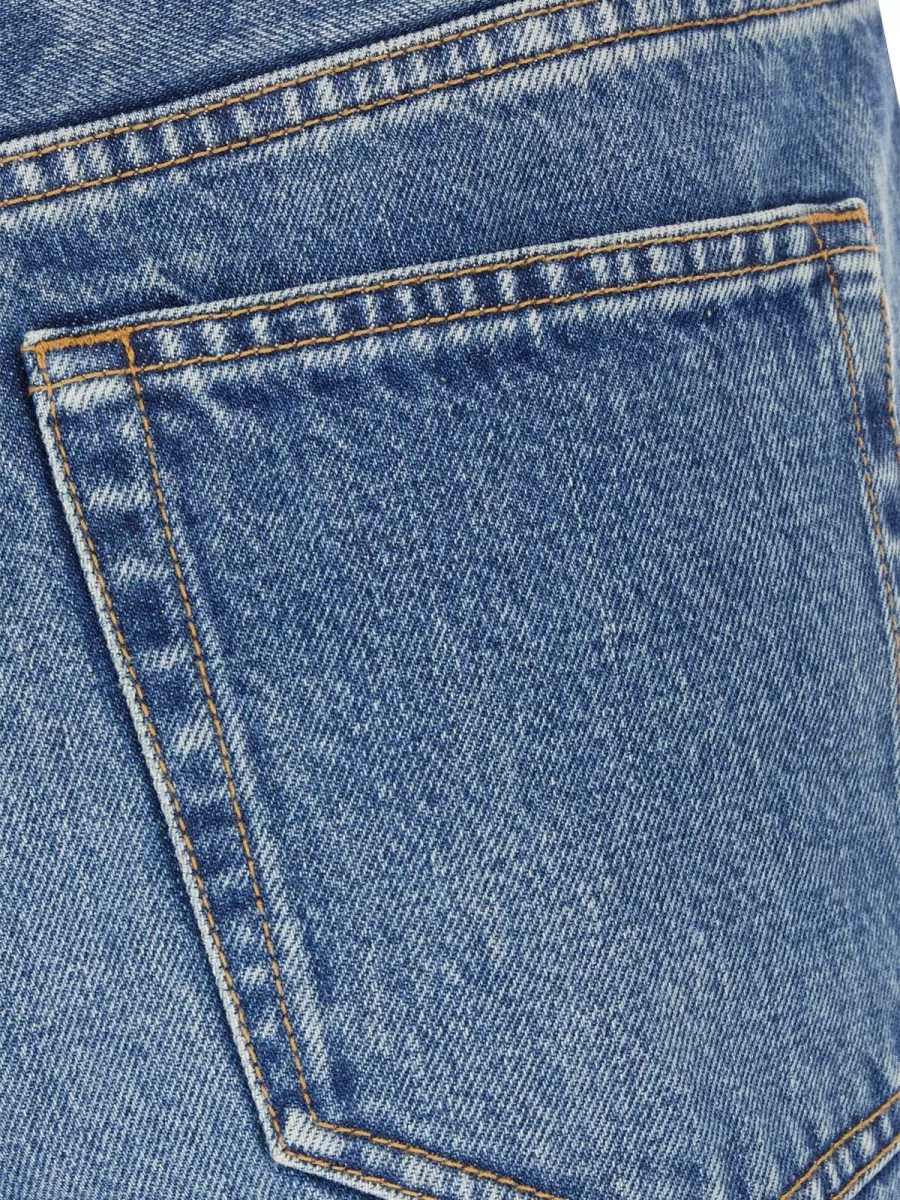 Saint Laurent High-Rise Wide-Leg Jeans