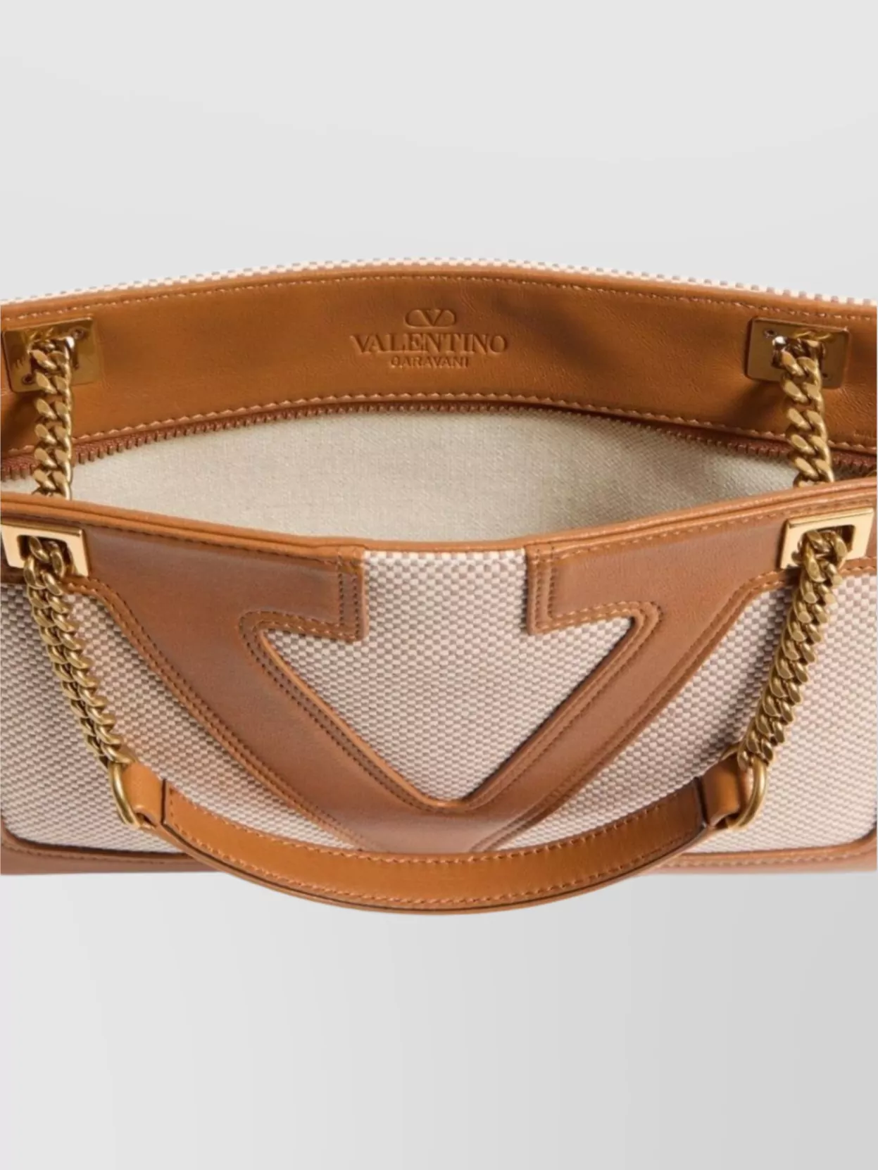 Valentino Garavani Rectangular Two-Tone Chain Shoulder Bags