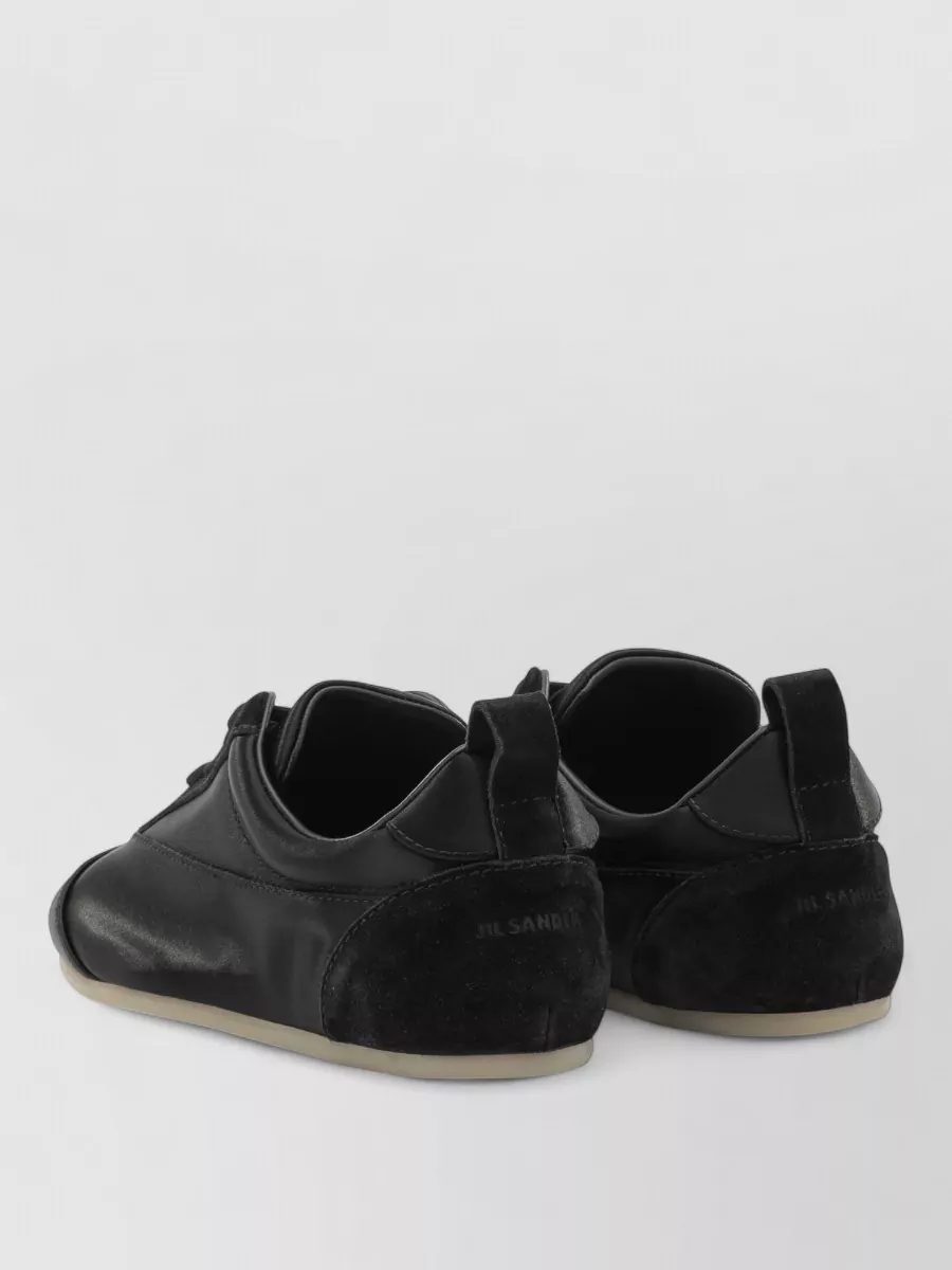 Jil Sander Satin Low-Top Sneakers