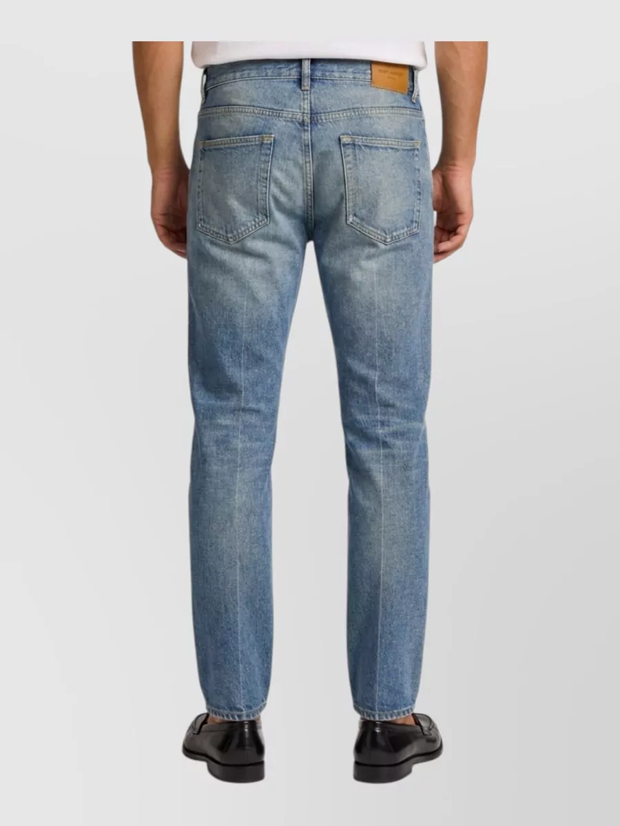 Saint Laurent Relaxed Tapered Denim Jeans