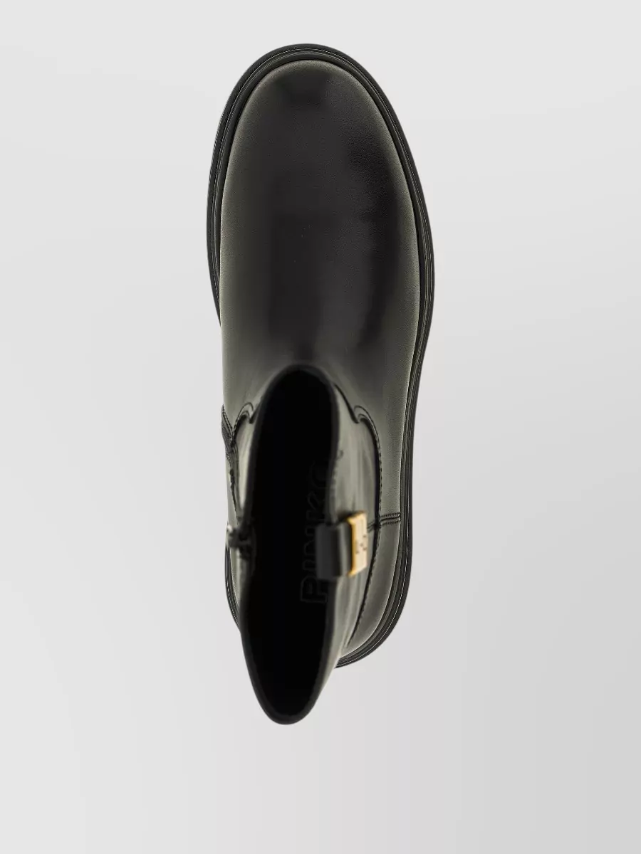 Pinko Leather Ankle Boots