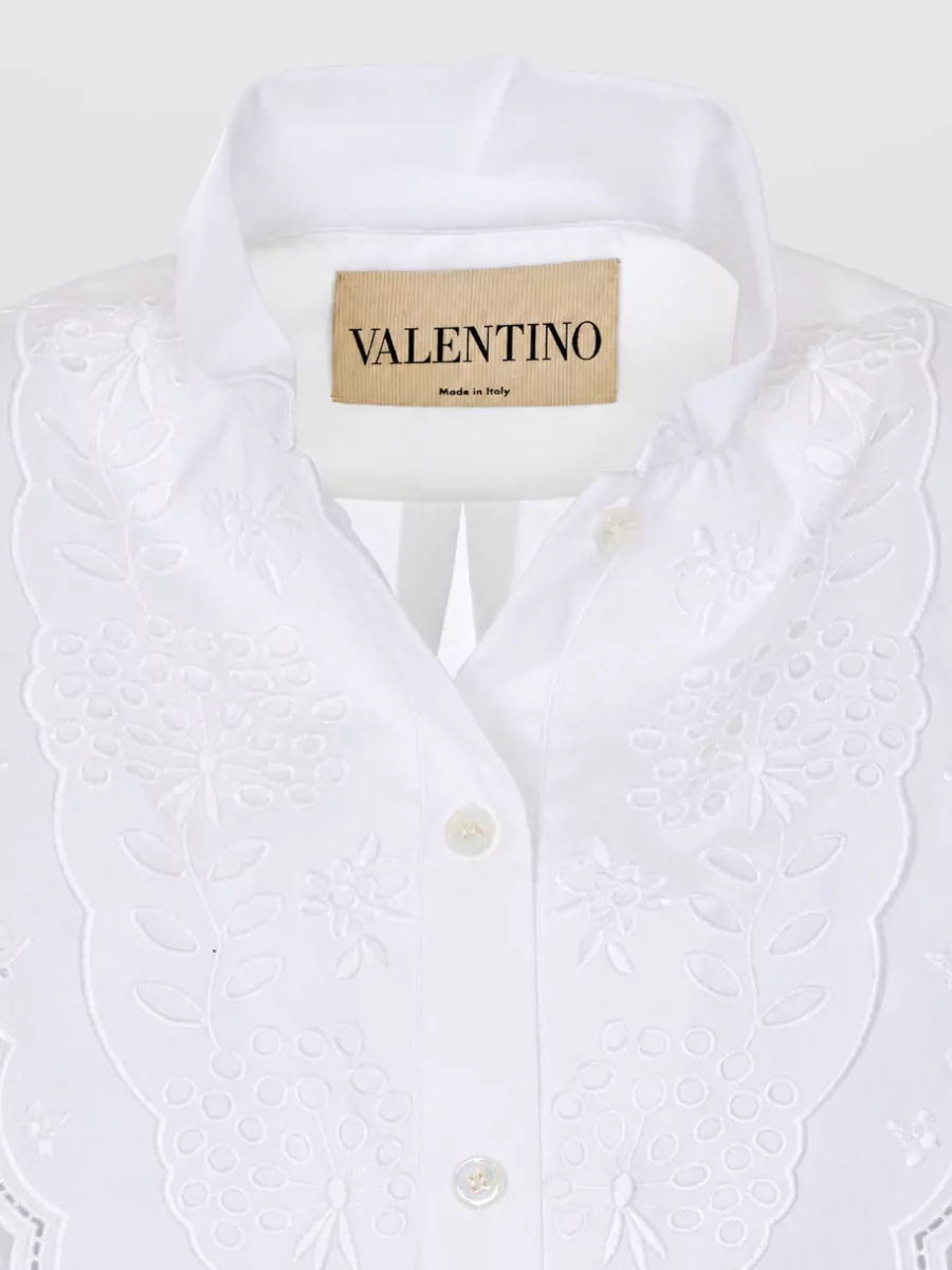 Valentino Garavani Embroidered Cotton Shirt