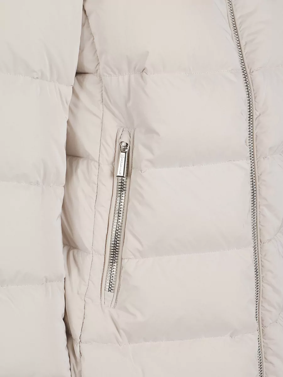 Moorer Luxurious Down Jacket Fur Trim Hooded