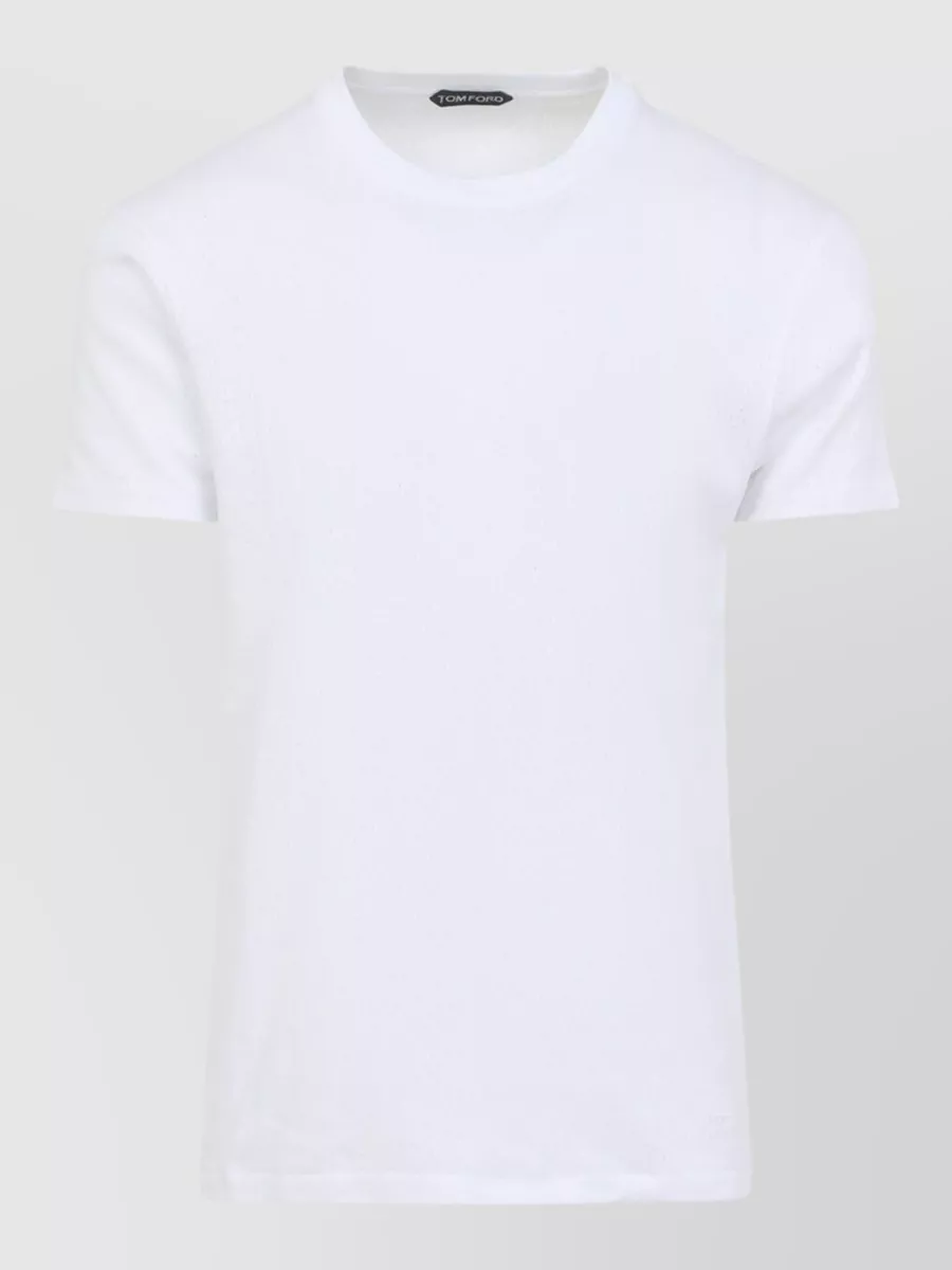 Tom Ford Logo T Shirt Short Sleeves Crew Neck