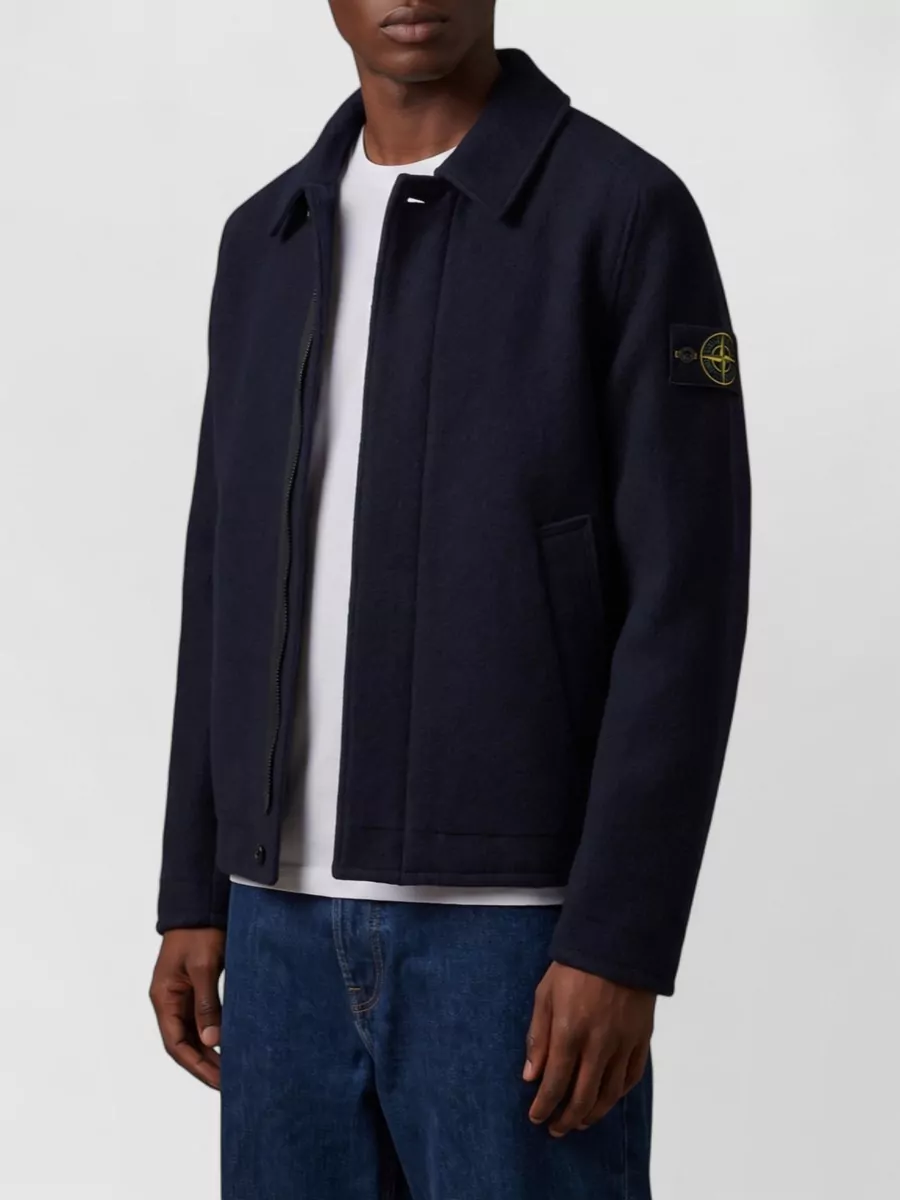Stone Island Wool regular-fit overshirt