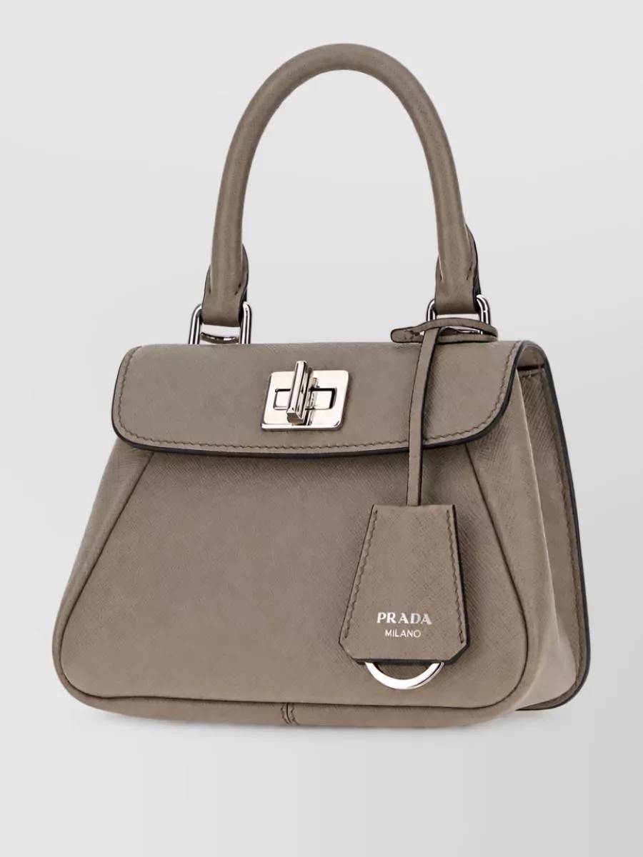 Prada mini leather clutch bag